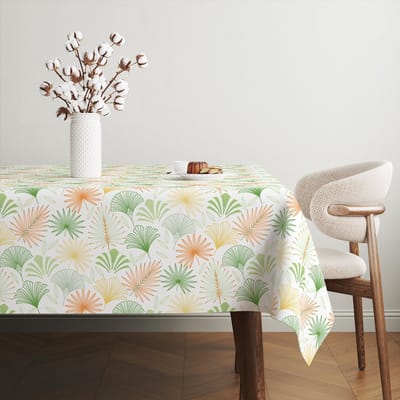 Tafelkleed - Tafelzeil Tafelbedekking - Tafel Beschermen - Vlek- en Waterafstotend - 300 x 140 cm - Palmgroen