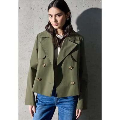 Korte trenchcoat