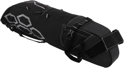 Dailygoods- Fietszadeltas Waterdicht - Grote Capaciteit 12L - Geschikt voor Racefietsen/Mountainbikes - Reflecterende Strip - Handig Ontwerp - Polyester Materiaal - Fietsbag