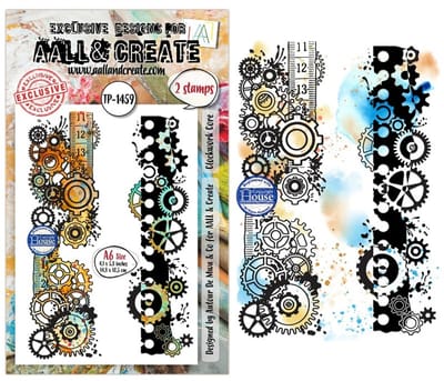 Aall & Create clearstamp A6 - Clockwork core