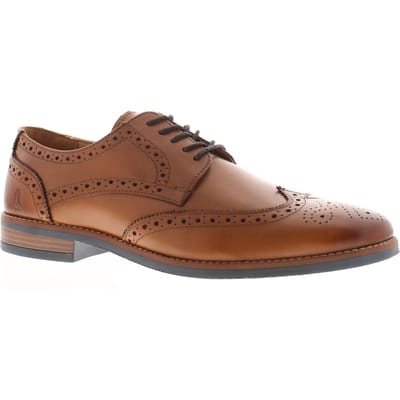 Hush Puppies Heren Smart Shoes Mack Leer tan