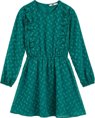 We Fashion Dress Short Sea ​​green Size: 122/128 | Dresses Outlet | Unisex | Groen
