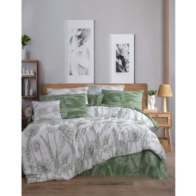 Beddengoed set - 1 dekbedovertrek 220 x 240 cm + 2 kussenslopen 60 x 60 cm - 100% percal katoen - Wit wit