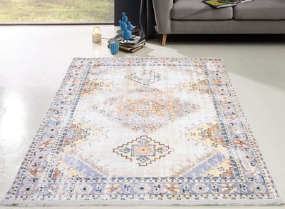 Flycarpets Hana Wasbaar Vloerkleed Vintage Kleurrijk - Voor binnen en buiten - Laagpolig - Wasbaar op 30° - 160x230 cm
