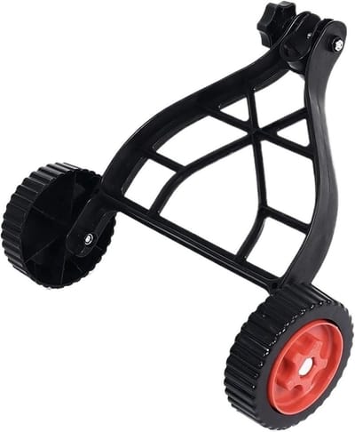 Onkruidtrimmer Steunwiel - Grastrimmer Accessoire - Gazon Onderhoud - Verstelbare Hoogte - 3 stuks - Zwart