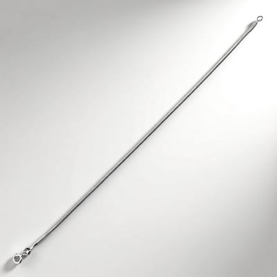 Cavill - Zilveren Ketting Dames - 925 Sterling Zilver - Elegante Slangenketting 45 cm - Lichtgewicht met Karabijnsluiting - Stijlvol & Tijdloos