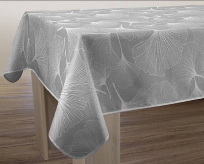 Tafelkleed anti-vlek Aulnes gris 300 x 150cm Tafellaken - Decoratieve Tafel Accessoires - Woonkamer Decoratie - Bonne et Plus®