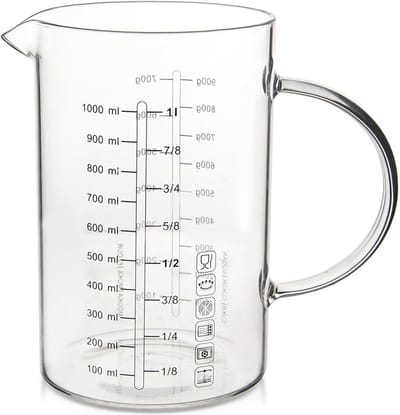 Maatbeker Glas 1 l - Maatkan