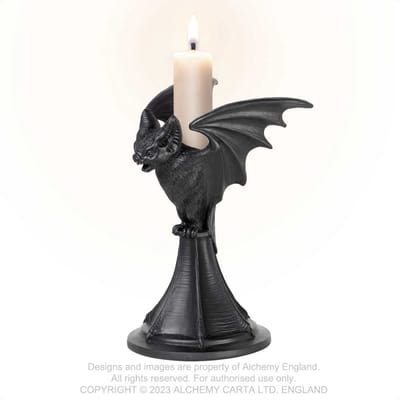 Alchemy - Vespertilio (Bat Candlestick) Kaarsenstandaard - Zwart
