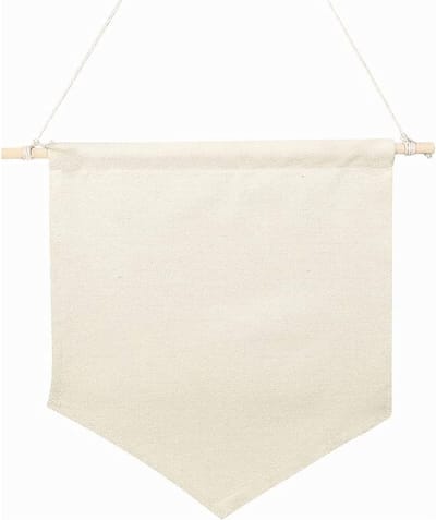 Pin Display Wimpel, Canvas Opknoping Broche Pin Organizer, Display Pins Opbergtas, Pin Badge Vlag Blank Canvas Muur Banner voor Emaille Revers Badge Collectie (27,5 x 30 cm)