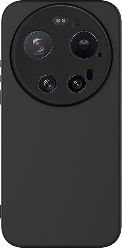 Cazy hoesje geschikt voor Xiaomi 17 Ultra Hoesje Siliconen - Flexibele Case - Zwart