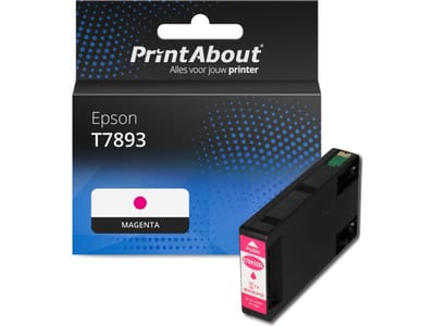 PrintAbout huismerk Inktcartridge T7893 Magenta Geschikt voor Epson