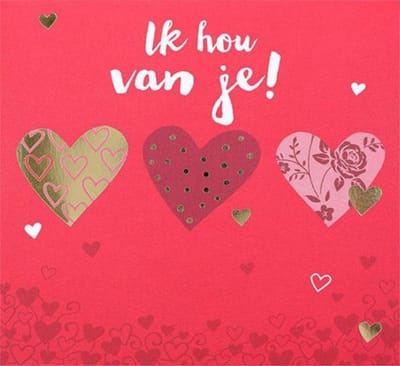 Depesche - Pop up muziekkaart met licht en de tekst "Ik hou van je!" - mot. 054