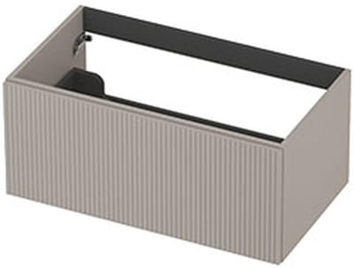 INK - Onderkast 1L Gelakt Gefreesd Tbv Greep - 800x450x350 Mm - Kasjmier Grijs
