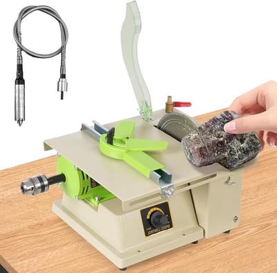 Slijpmachine - Polijstmachine - Hobby Ambachten - Nat/Droog Slijpen - 30x26x16cm - Grijs