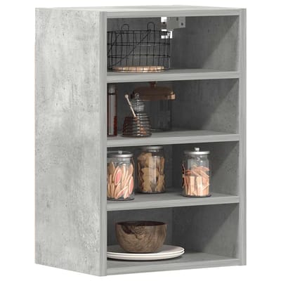 vidaXL - Bovenkast - Riga - 40x29,5x60 - cm - bewerkt - hout - betongrijs