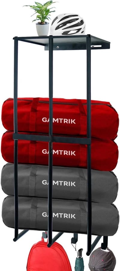 Opbergruimte voor Campingstoelen - Ruimtebesparende Wandhouder met Haken voor Garageorganisatie