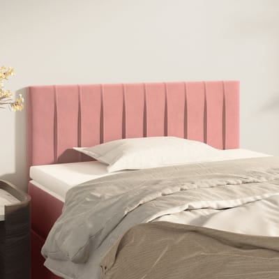 vidaXL - Hoofdbord - 80x5x78/88 - cm - fluweel - roze