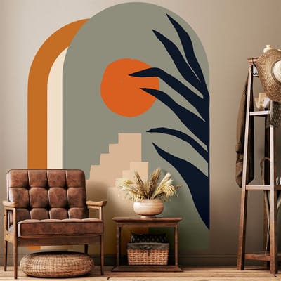 Vooraf gelijmd vliesbehang met gigantische muurschilderingen - DESERT ARK - 127x90cm