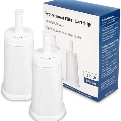 4 STUKS - Waterfilterpatroon geschikt voor Sage Claro swiss BES008 / SES008 / SES920 / SES980 / SES990 waterfilter - Fullfilmentmasters