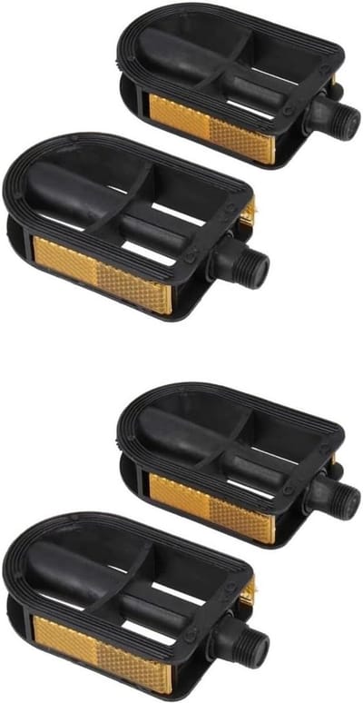 Kinderfiets Pedalen - Fietsaccessoire Set - Veilig Fietsen - Antislip Ontwerp - 10.4x6.1 cm - Zwart