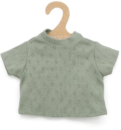 Asi poppenkleding - katoenen T-shirt mint korte mouwen poppen