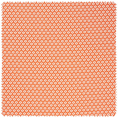 Katoenen poplin stof "Daisy" - Oranje