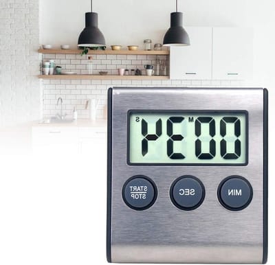 Fafeicy Magnetische Countdown-Timer, Draagbare Digitale Kooktimer met Geheugenfunctie, 99 Minuten Verstelbare Timer voor Koken in de Keuken en Gebruik in de Sportschool (Zoals getoond)