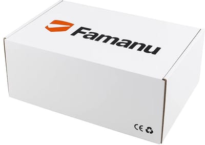 Famanu - Grote Glazen Potten 2L | Luchtdichte Verpakking met Brede Opening | Inclusief 50x50cm Mousseline Doekjes & Elastiekjes | Voor Kombucha, Kefir, Fermentatie, Inleggen, Transparant, Glas