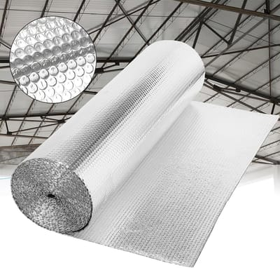Noppenfolie Isolatie - Aluminiumfolie Isolatie - Warmte Isoleren - Dubbelzijdig Reflecterend - 3mm dik
