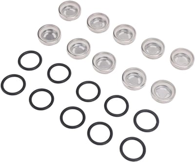 Kijkglas Hoofdremcilinder - Remvloeistof Lens - Niveaus Controleren - Duurzaam Hars - 18MM 10 Stuks - Transparant