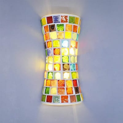 Moderne Bohemen-stijl Glas-in-loodwand LED-licht voor Slaapkamer en Woonkamer - Handgemaakt