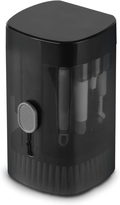 KAD® Luchtblazer - Compact & Krachtig - Ideaal voor Reiniging van PC & Toetsenbord - Zwart - ‎12cm x 7cm x 7cm
