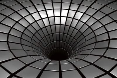 Fotobehang - Silver Hole 375x250cm - Vliesbehang