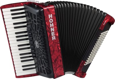Hohner Bravo III 96 red Silent key - Accordeon