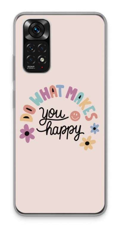 Case Company® - Hoesje geschikt voor Xiaomi Redmi Note 11S hoesje - Happy days - Soft Cover Telefoonhoesje - Bescherming aan alle Kanten en Schermrand