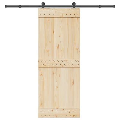 vidaXL - Doos - met - onderdelen - voor - schuifdeur - 213,5 - cm - staal - zwart