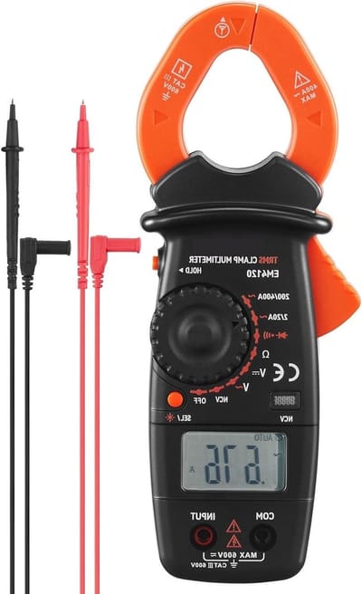 Digitale Stroomtang - Multimeter Tester - Elektra Meten - Contactloze NCV - 400A 2000 Counts - Zwart