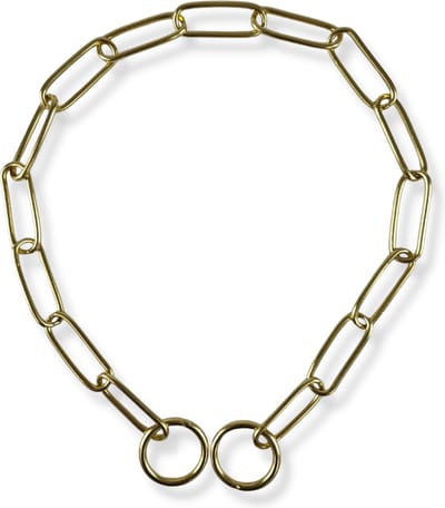 Topmast Slipketting Vintage - Halsband Hond - Goud - 62 cm - Sliphalsband - Voor Honden