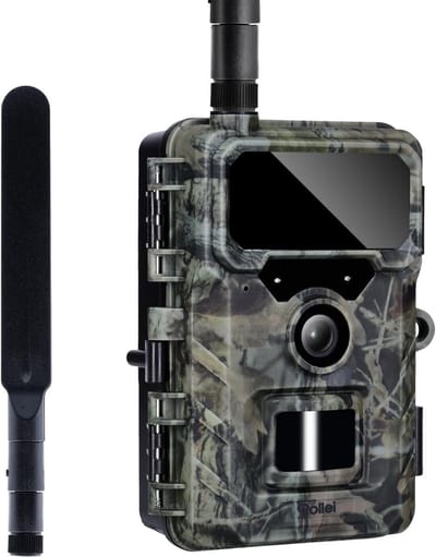 Wildcamera met 4G - Nachtcamera App - Dieren Observeren - Snelle Activering 04s - IP66 Waterdicht - Camouflage