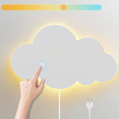 Moderne Wandlamp voor Kinderkamer met Dimbare Touch Switch en LED Nachtlampje