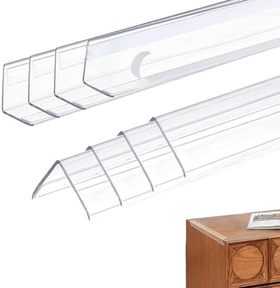 Dailygoods - 14 Stuks Doorzichtige Hoekbeschermers voor Muur - Zelfklevende Randbescherming