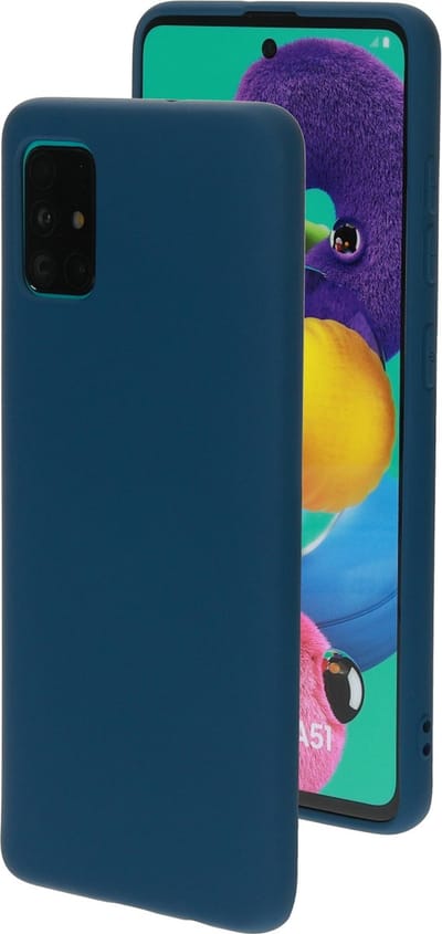 Mobiparts hoesje geschikt voor de Samsung Galaxy A51 - Siliconen - Blauw