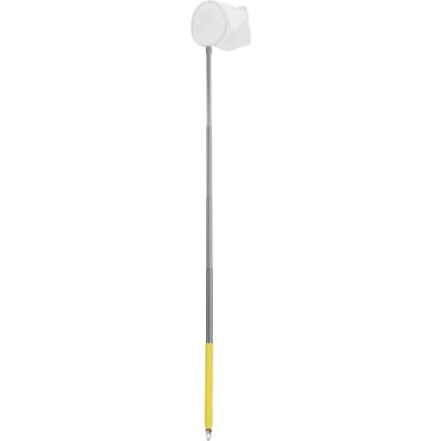 Épuisette Rétractable pour Aquariums en Acier Inoxydable Portable pour Crevettes Jaune Rond jaune