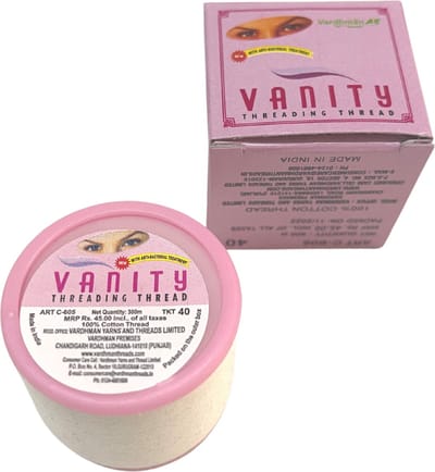 Vanity Epileer Touw Antibacterieel van Vardhman - Epileren - Wenkbrauw draad- Epileerdraad - Threading thread - Epileren van de kleinste donshaartjes - Professioneel draad van 100 % katoen Epileertouw - Fienosa