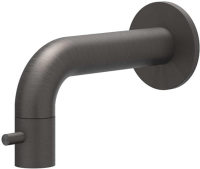 IVY Concord Fonteinkraan wandmodel niet inkortbaar HOH12,5cm RVS316 geborsteld carbon black PVD