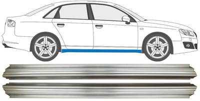 Reparatie dorpel voor Seat Exeo 2008-2013 / Links + Rechts / Set