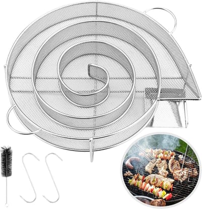 Rookgenerator voor barbecue, koud roken en warm roken, rokerij in roestvrij staal voor buitengebruik, ideaal voor elke grill of rookkast
