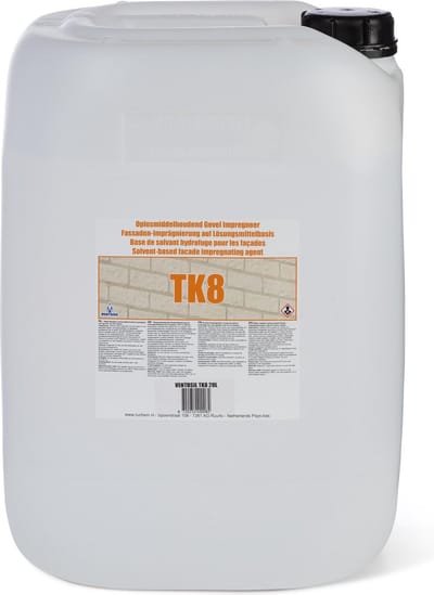 Ventosil TK8 Gevel impregneermiddel 20 liter - Voor natuursteen, kalkzandsteen en gebakken gevelstenen - Hydrofuge - Stenen muur impregneren