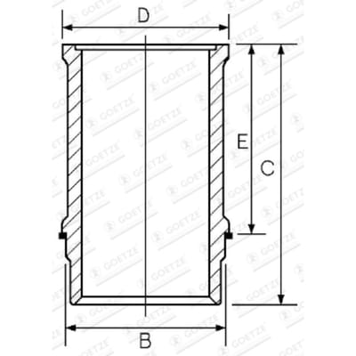 Goetze Engine Voering, cilinderkop GOETZE 14-740130-00
